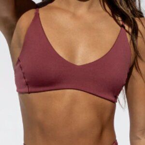 NWT Left on Friday Sunday Top Swimwear in Desert Plum (Purple) size Small